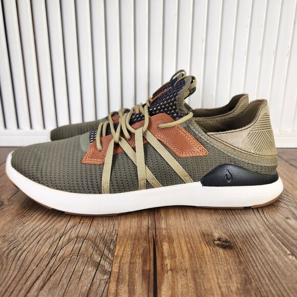 Olukai Mio Li Sneakers Mens Size 9 Hunter Green Lava Rock Lifestyle Shoes 10440 main image 9